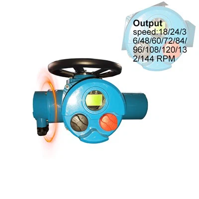 Drehzahl 24 U/min, 36 U/min, 48 U/min, 72 U/min, elektrischer Ventilantrieb mit mehreren Drehungen für Membranventile