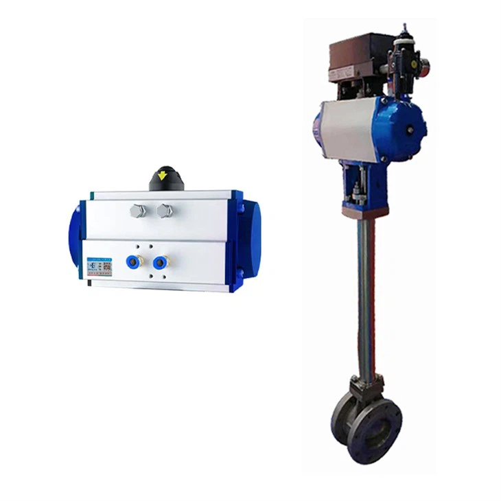 Pneumatic Actuated Extension Rod Butterfly Valve